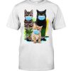 Cute Cats Mask On Together Shirt