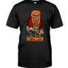 Cute Halloween Zombies Running With Pumpkin Shirt