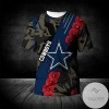 Dallas Cowboys All Over Print T-shirt Sport Style Keep Go on- NFL