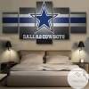 Dallas Cowboys Football Team 2 Sport Five Panel Canvas 5 Piece Wall Art Set