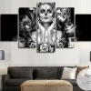 Day Of The Dead Face Ladies Movie Five Panel Canvas 5 Piece Wall Art Set