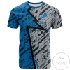 Detroit Lions All Over Print T-shirt Abstract Pattern Sport- NFL