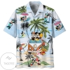 Disney Mickey And Minnie Print Short Sleeve Hawaiian Casual Shirt