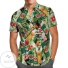 Dos Equis Tropical Leafs All Over Print 3D Hawaiian Shirt