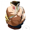 Dragon Ball Forehead Injury Anime 3D Printed Hoodie Zipper Hooded Jacket