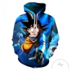 Dragon Ball Happy Expression Anime 3D Printed Hoodie Zipper Hooded Jacket