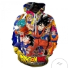 Dragon Ball Raise Your Fist S Cosplay 3D Printed Hoodie Zipper Hooded Jacket