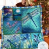 Dragonfly Fly So High Quilt Blanket
