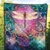 Dragonfly Real And True Quilt Blanket