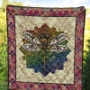 Dragonfly Tandala Love Dragonfly Quilt Blanket