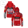 Ducati Motogp Racing Lenovo Netapp Riello Ups Michelin All Over Print 3D Gaiter Hoodie - Red