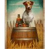Easily Distracted By Jack Russell And Whiskey Poster