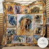 Elephant Make It Color Quilt Blanket
