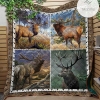 Elk Hunting Like Quilt Blanket