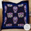 English Bull Dog Skull Quilt Blanket