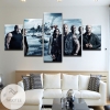 Fast And Furious 8 Fate F8 Five Panel Canvas 5 Piece Wall Art Set