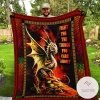 Fight For The Things You Care About Dragon Washable Quilt Blanket