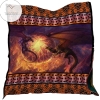 Fire Dragon Washable Quilt Blanket
