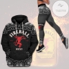 Fireball All Over Print 3D Combo Hoodie & Leggings - Black