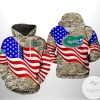 Florida Gators NCAA US Flag Camo Veteran 3D Printed Hoodie Zipper Hooded Jacket