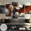 Game Of Thrones Flying Dragon And Targaryen 1 Movie Five Panel Canvas 5 Piece Wall Art Set