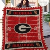 Georgia Bulldogs Football Quilt Blanket