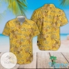 Georgia Tech Yellow Hawaiian Graphic Print Short Sleeve Hawaiian Casual Shirt