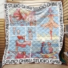 Ghibli Couples Retro Tone For Fan Quilt Blanket