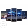 Ghostbusters Ecto-1 Five Panel Canvas 5 Piece Wall Art Set