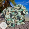 Godzilla Hawaiian Graphic Print Short Sleeve Hawaiian Casual Shirt