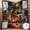 Godzilla On Monster Island Quilt Blanket