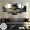 Green Bay Packers Aaron Rodgers Star Five Panel Canvas 5 Piece Wall Art Set