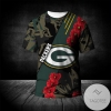 Green Bay Packers All Over Print T-shirt Sport Style Keep Go on- NFL