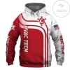 HVAC Tech Red US Flag 3D Printed Hoodie Zipper Hooded Jacket