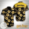 Harry Potter Hawaiian Graphic Print Short Sleeve Hawaiian Casual Shirt