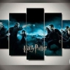 Harry Potter Witch World 3 Movie Five Panel Canvas 5 Piece Wall Art Set