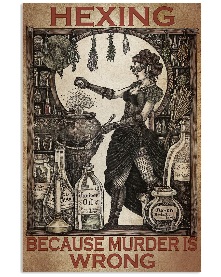 Hexing Because Murder Is Wrong Witch Poster