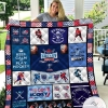 Hockey It Takes Ball Quilt Blanket