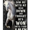 Horse The Devil Saw Me With My Head Down Poster