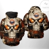 Houston Astros MLB Skull 3D Printed Hoodie Zipper Hooded Jacket