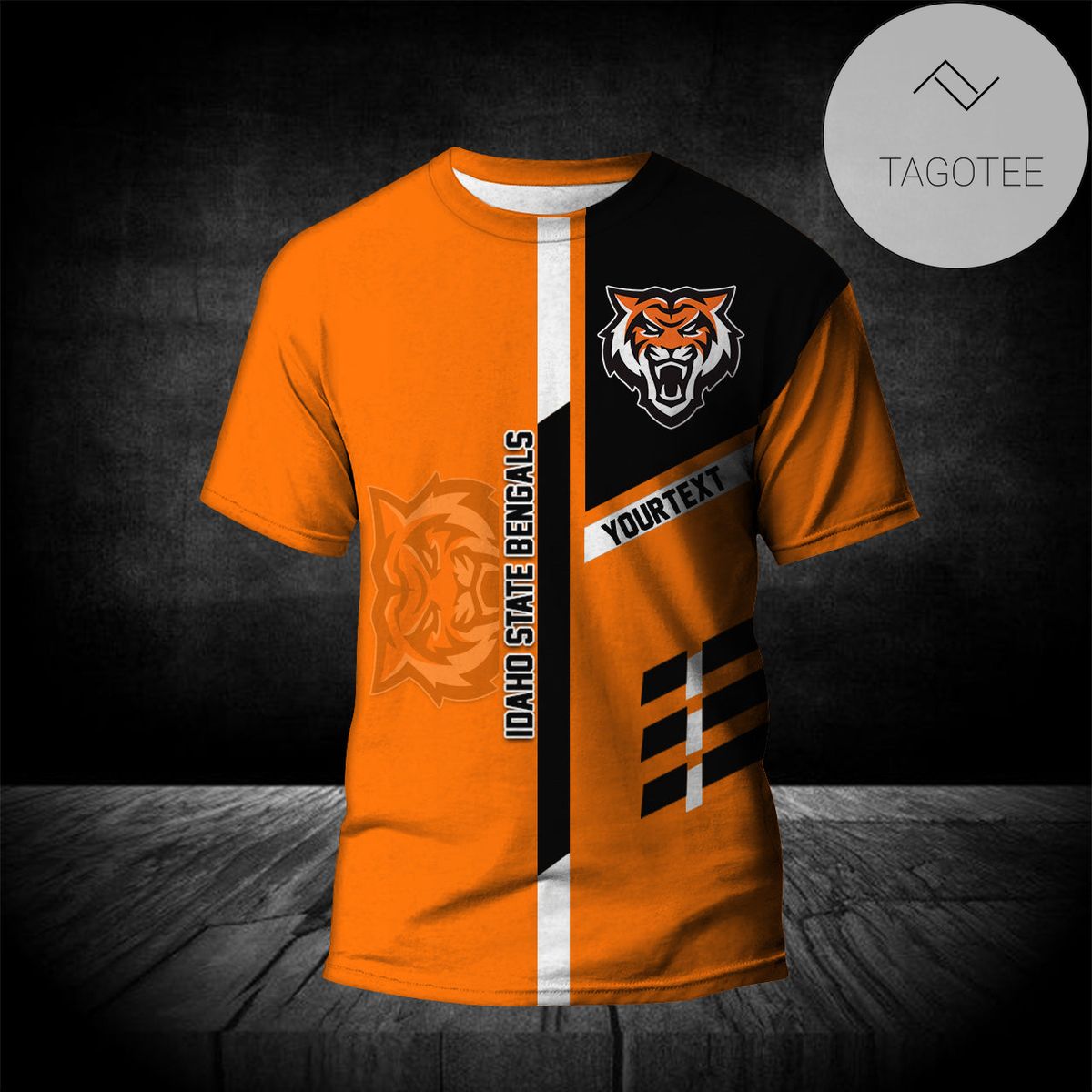 Idaho State Bengals Personalized Custom Text All Over Print T-shirt - NCAA