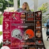 I'm A Ohio State Buckeye On Saturdays And A Cleveland Brown On Sundays Quilt Blanket