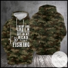 Im Fishing Camo 3D Printed Hoodie Zipper Hooded Jacket