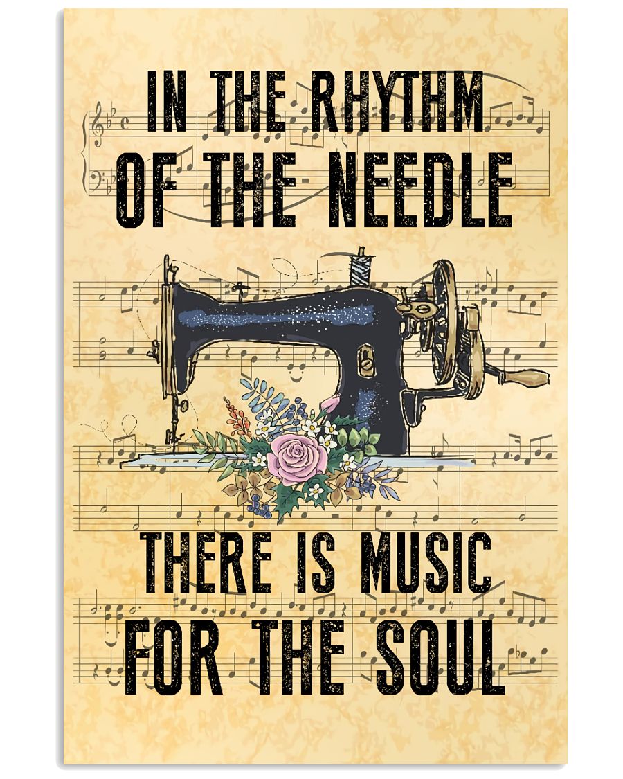 In The Rhythm Of The Needle There Is Music For Soul Poster