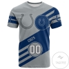 Indianapolis Colts All Over Print T-shirt Sport Style Logo  - NFL