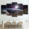 International Space Station Space Five Panel Canvas 5 Piece Wall Art Set