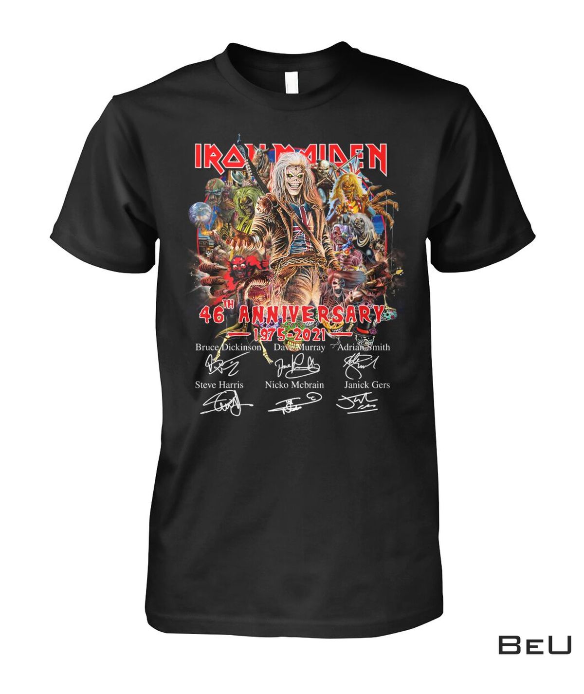 Iron Maiden 46th Anniversary 1975-2021 Shirt