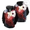 Jack Skellington Sally Romance Art 3D Printed Hoodie Zipper Hooded Jacket