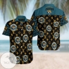Jacksonville Jaguars LV All Over Print Summer Short Sleeve Hawaiian Beach Shirt - Black