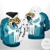 Jacksonville Jaguars NFL Team Skull 3D Printed Hoodie Zipper Hooded Jacket